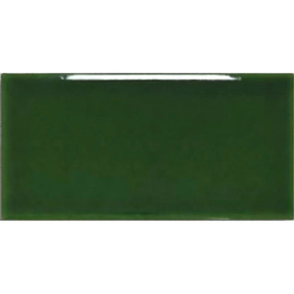 Windsor Balmoral Green 7.5 x 15cm ceramic gloss metro tile face
