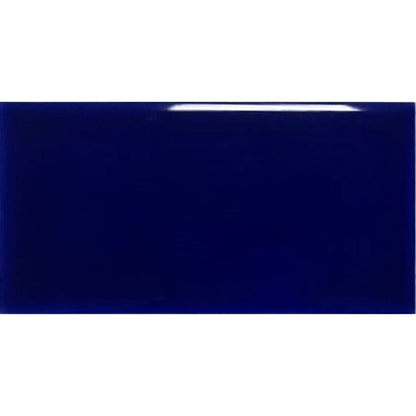 Windsor Kensington Blue 7.5 x 15cm ceramic gloss metro tile face