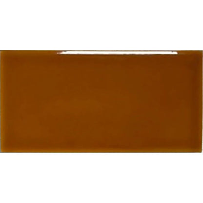 Windsor Osborne Caramel 7.5 x 15cm ceramic gloss metro tile face
