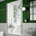 Windsor Balmoral Green 15 x 15cm ceramic tile room setting
