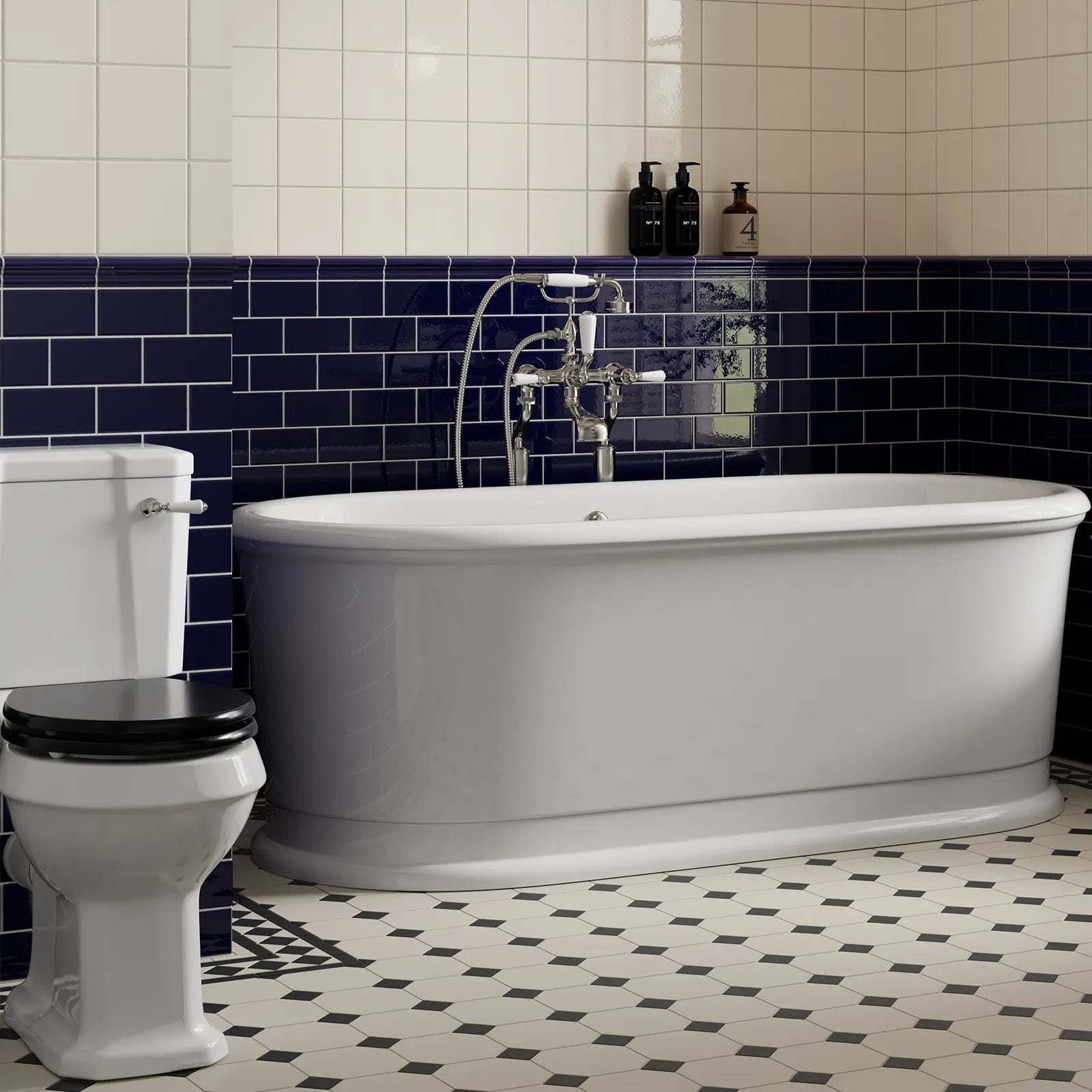 Windsor Antique White 15 x 15cm ceramic tile room setting