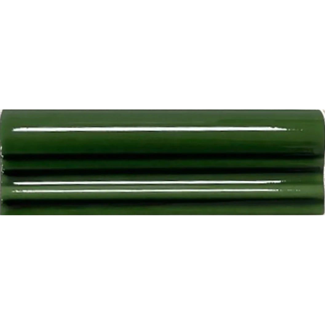 Windsor Balmoral Green Moldura 5 x 15cm glazed ceramic gloss moulding tile face