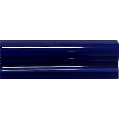 Windsor Kensington Blue Moldura 5 x 15cm glazed ceramic gloss moulding tile face