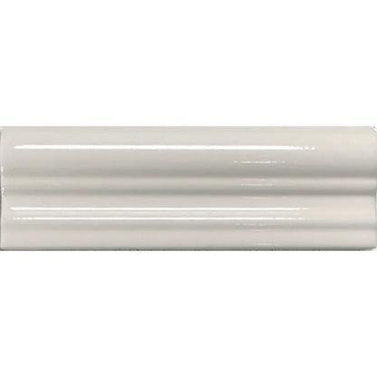Windsor Antique White Moldura 5 x 15cm glazed ceramic gloss moulding tile face