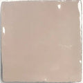 Remy Blush pink gloss square wall tile face detail