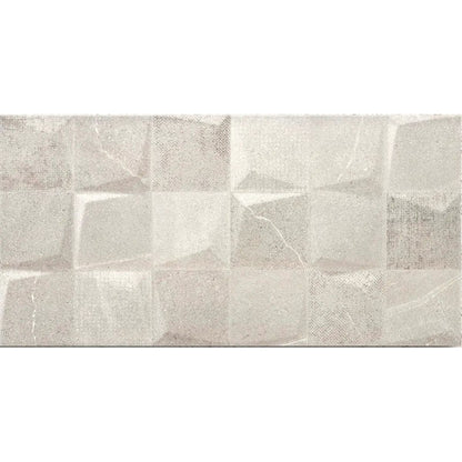 Bellevue Grey Light PI Decor 30 x 60cm glazed ceramic stone effect decorative tile face