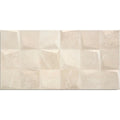 Bellevue Ivory Light PI Decor 30 x 60cm glazed ceramic stone effect decorative tile face