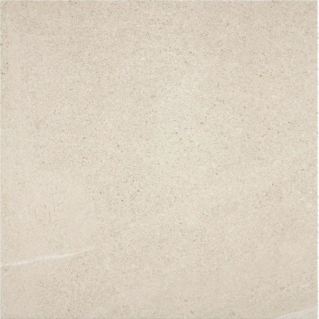 Bellevue Ivory 45 x 45cm glazed porcelain stone effect tile face