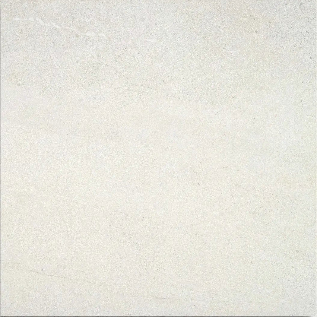 Bellevue White 45 x 45cm glazed porcelain stone effect tile face