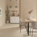 Flax Cream Light 30 x 60cm matt ceramic tile room setting