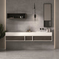 Flax Grey Light 30 x 60cm matt ceramic tile room setting