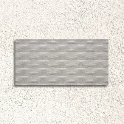 Flax Grey Light LZ Decor 30 x 60cm matt ceramic decorative tile face
