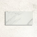 Lumiere White 30 x 60cm glazed ceramic marble effect tile face