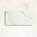 Lumiere White Satin 30 x 60cm glazed porcelain marble effect tile face