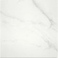 Lumiere White Matt Floor 60 x 60cm glazed porcelain marble effect tile face
