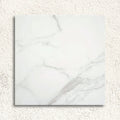 Forum White Marble Satin 100 x 100cm porcelain marble effect tile face