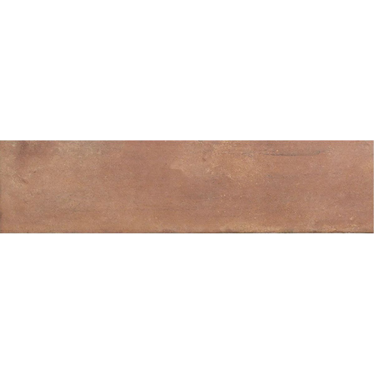 Terracotta Cotto warm brown rustic matt porcelain brick tile 7.5 x 30cm for floors and walls