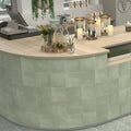 Tahoe Green 20x20cm rustic porcelain tile room setting