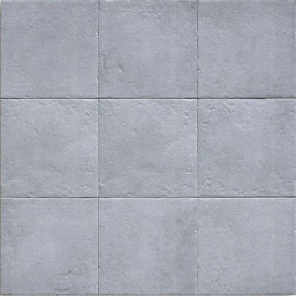 Tahoe Blue 20x20cm rustic porcelain tile laid canvas view