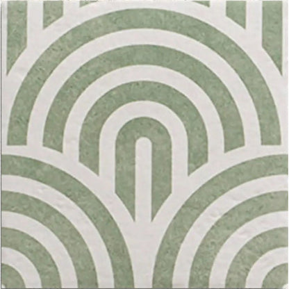 Tahoe Green Decor Three 20x20cm patterned porcelain feature tile face