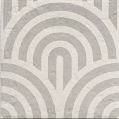 Tahoe Grey Decor Three 20x20cm patterned porcelain feature tile face