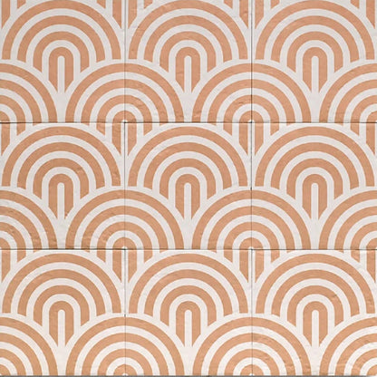 Tahoe Canem Decor Three 20x20cm patterned porcelain tile laid canvas view