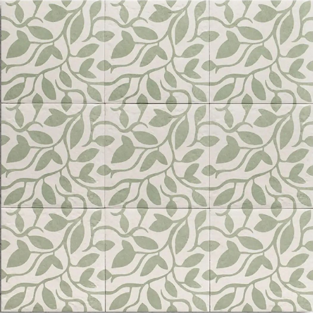 Tahoe Green Decor Five 20 x 20cm Porcelain Tile – detail view 5