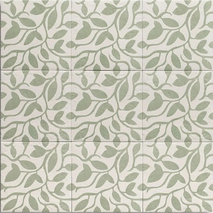 Tahoe Green Decor Five 20 x 20cm Porcelain Tile – thumbnail 5