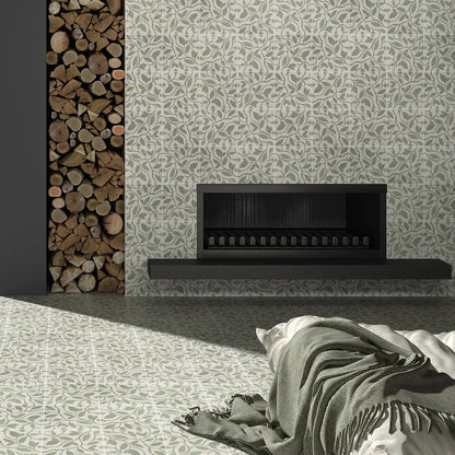 Tahoe Green Decor Five 20 x 20cm Porcelain Tile – thumbnail 3