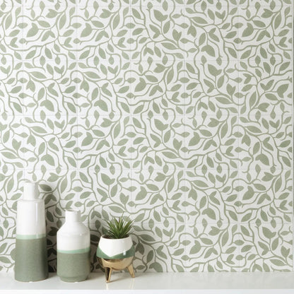 Tahoe Green Decor Five 20 x 20cm Porcelain Tile – thumbnail 2