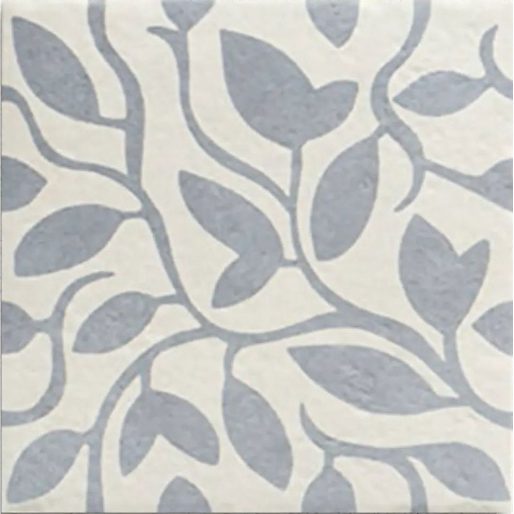 Tahoe Blue Decor Five 20x20cm patterned porcelain feature tile face