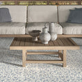 Tahoe Blue Decor Five 20x20cm patterned porcelain feature tile room setting