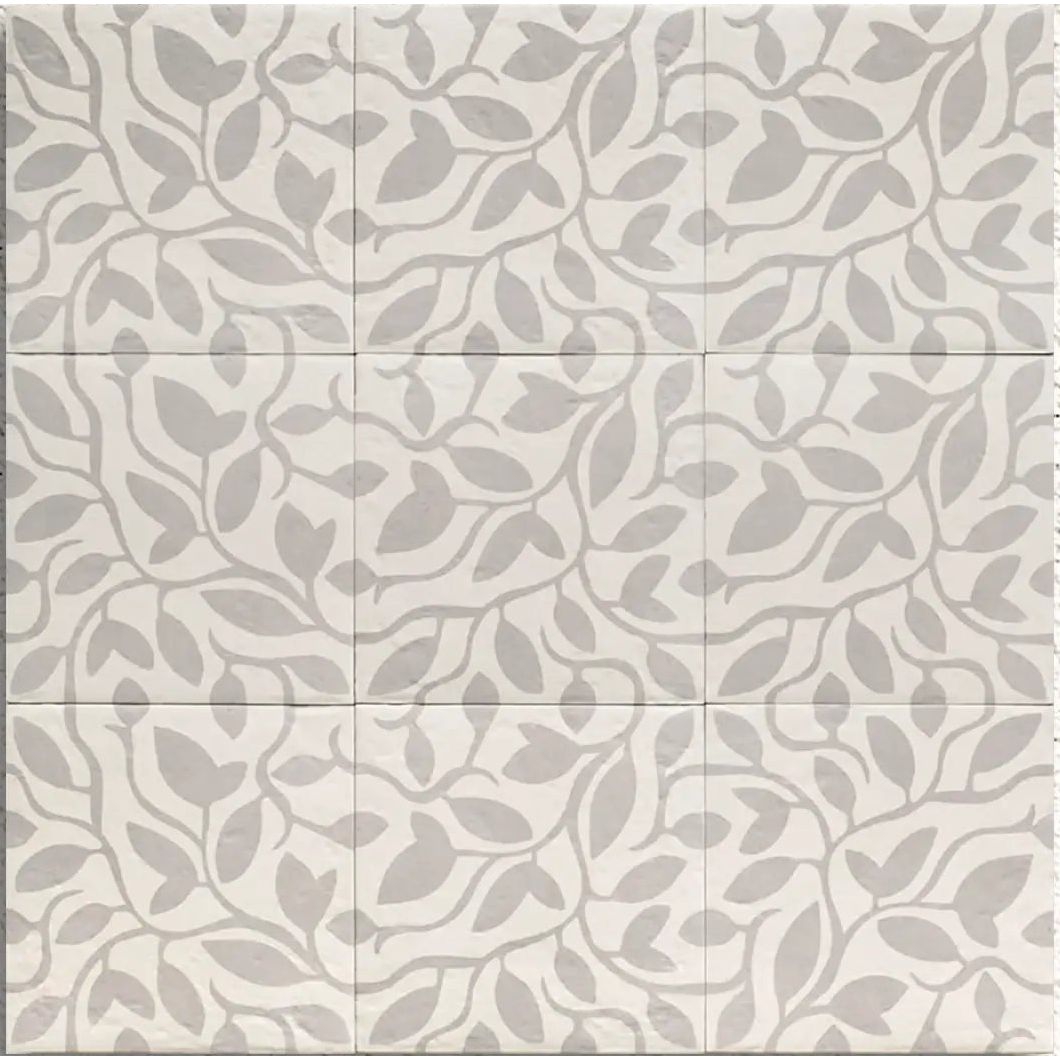 Tahoe Grey Decor Five 20 x 20cm Porcelain Tile – close-up detail