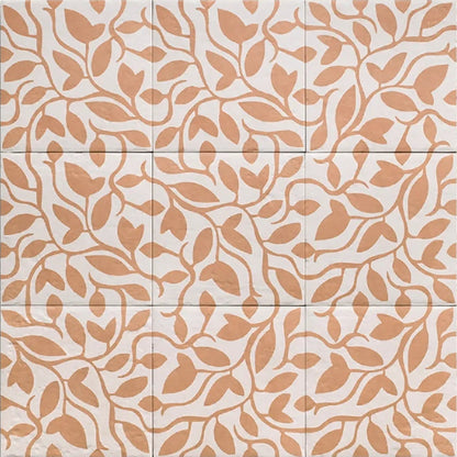Tahoe Canem Decor Five 20x20cm patterned porcelain tile laid canvas view