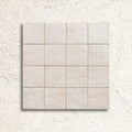 Bahia White 15 x 15cm glazed porcelain gloss tile swatch