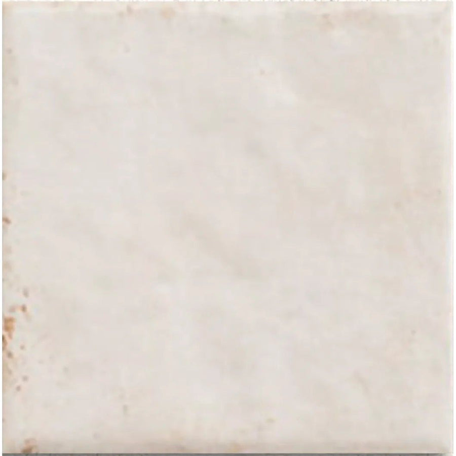 Bahia White 15 x 15cm glazed porcelain gloss tile face