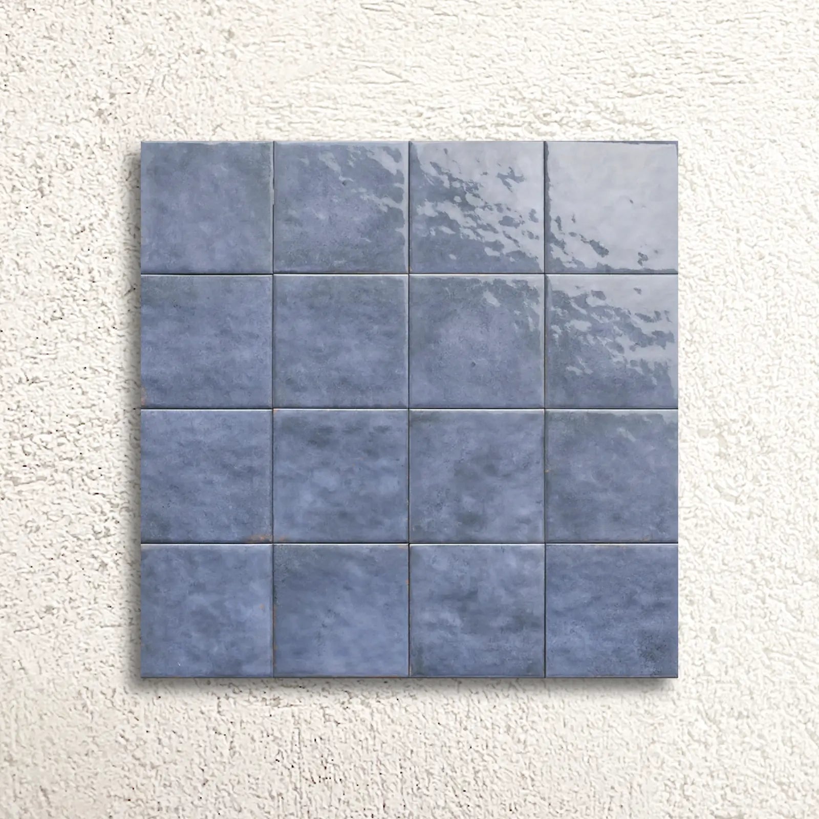 Bahia Azur 15 x 15cm glazed porcelain gloss tile swatch