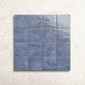 Bahia Azur 15 x 15cm glazed porcelain gloss tile swatch