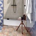 Bahia Azur 15 x 15cm glazed porcelain gloss tile room setting