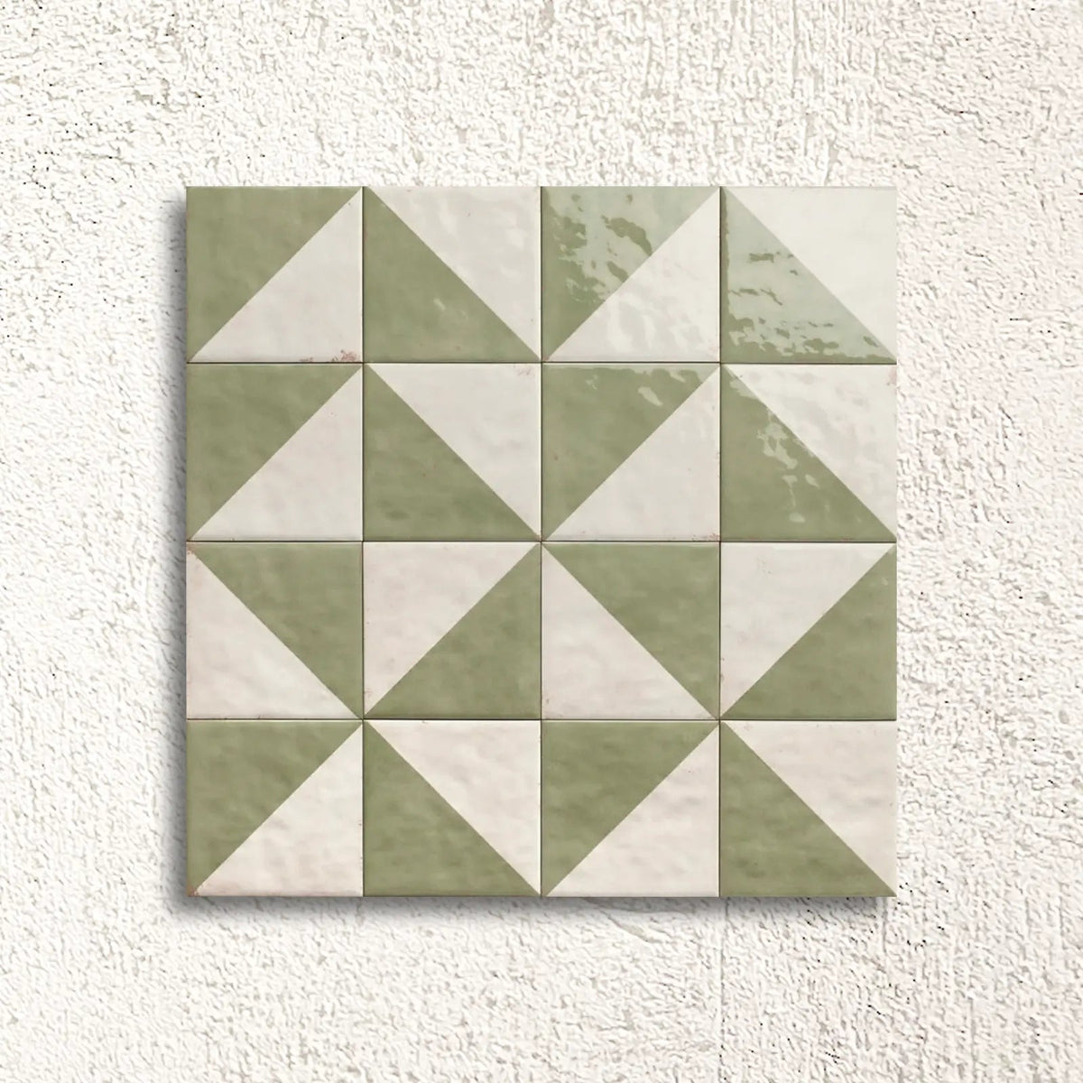 Bahia Jade Tetuan Decor 15 x 15cm glazed porcelain patterned tile swatch