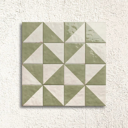 Bahia Jade Tetuan Decor 15 x 15cm glazed porcelain patterned tile swatch