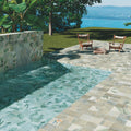 Nusa Jade 25 x 25cm green porcelain tile room setting