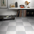 Barcelona Blanco 25 x 25cm white porcelain tile room setting