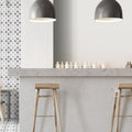 Barcelona Blanco 25 x 25cm white porcelain tile room setting