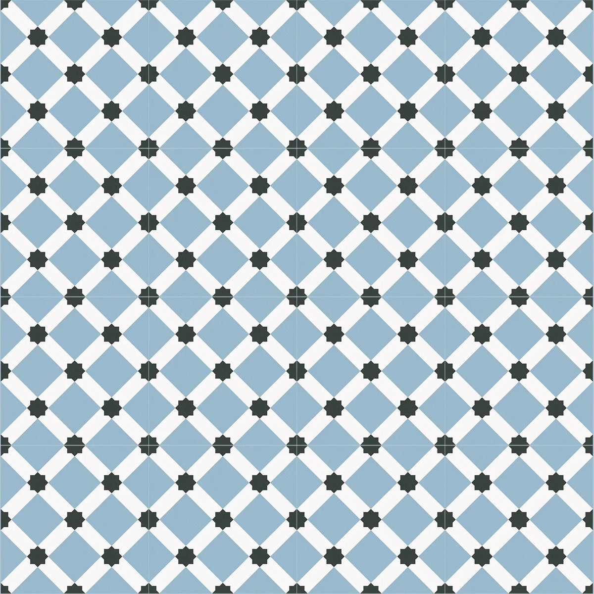Barcelona Night Pattern 25 x 25cm patterned porcelain tile design