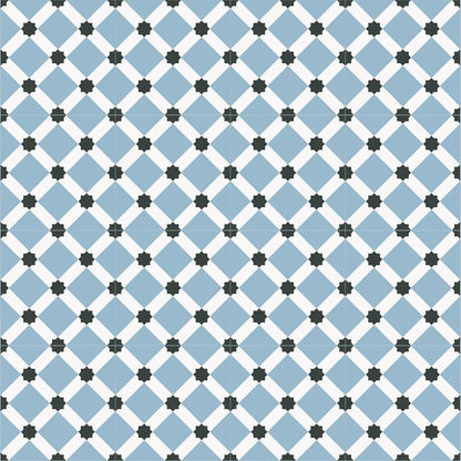 Barcelona Night Pattern 25 x 25cm patterned porcelain tile design