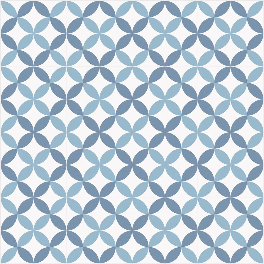 Barcelona Arch Pattern 25 x 25cm patterned porcelain tile design