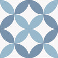 Barcelona Arch Pattern 25 x 25cm blue and white patterned porcelain tile face