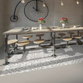 Barcelona Sand Pattern 25 x 25cm patterned porcelain tile room setting