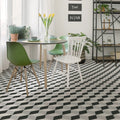 Barcelona Cube Pattern 25 x 25cm patterned porcelain tile room setting